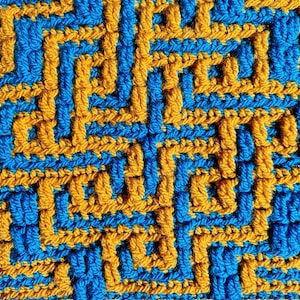 Mosaic Crochet Pattern #22 Charts for LARGER DESIGN ONLY