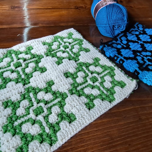 Mosaic Crochet Pattern 41 Chart With Written Row Repeats Etsy