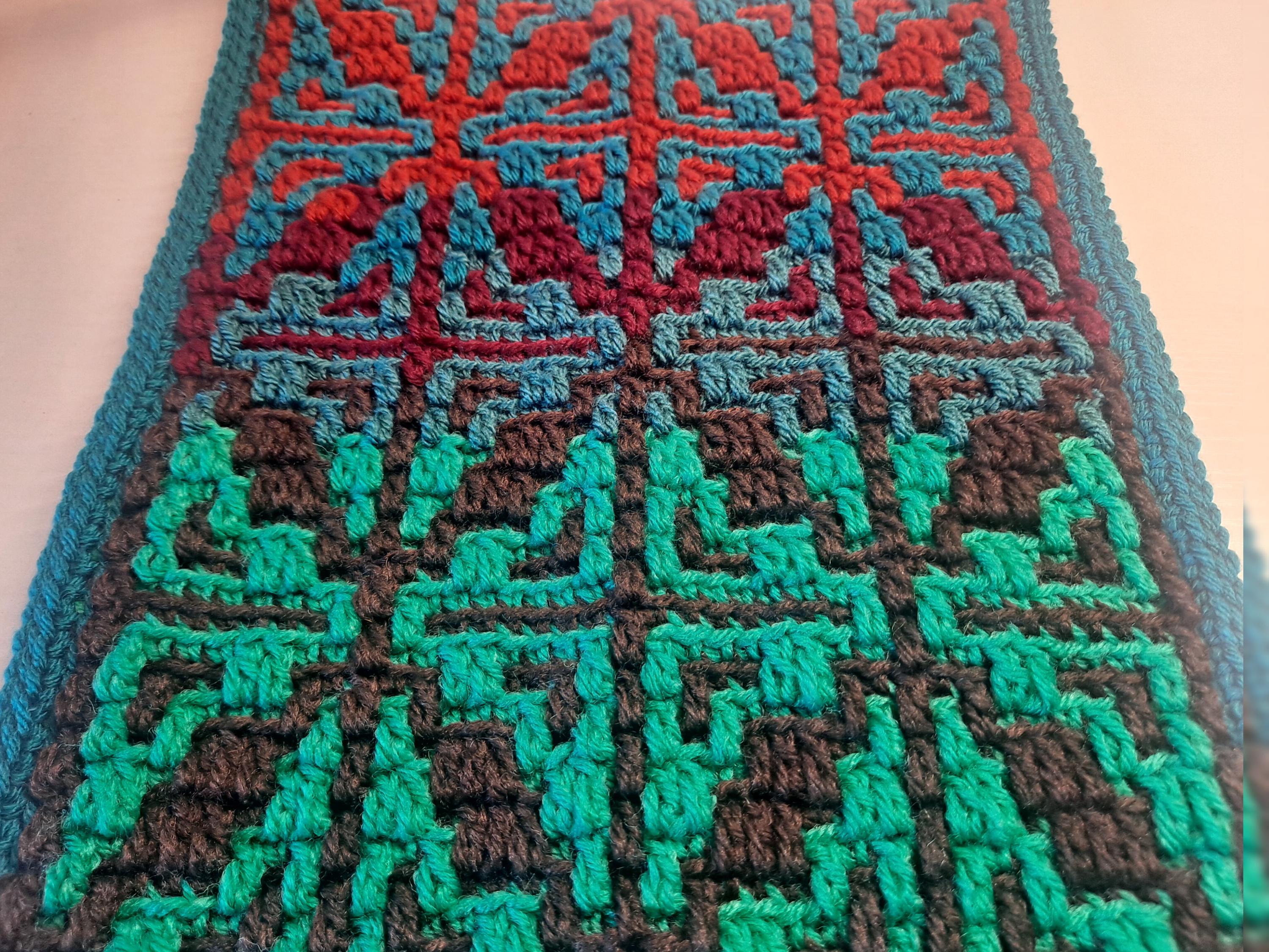 Mosaic Crochet Pattern # 71 - Chart With Written Row Repeats Multiple ...
