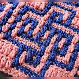 Mosaic Crochet Pattern #22 Smaller Knot Chart only