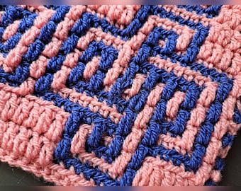 Mosaic Crochet Pattern #22 Smaller Knot Chart only