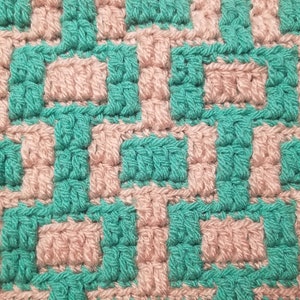 Mosaic Crochet Pattern #14 Charts only  - Multiole of 10 & 12 Work Flat or In The Round