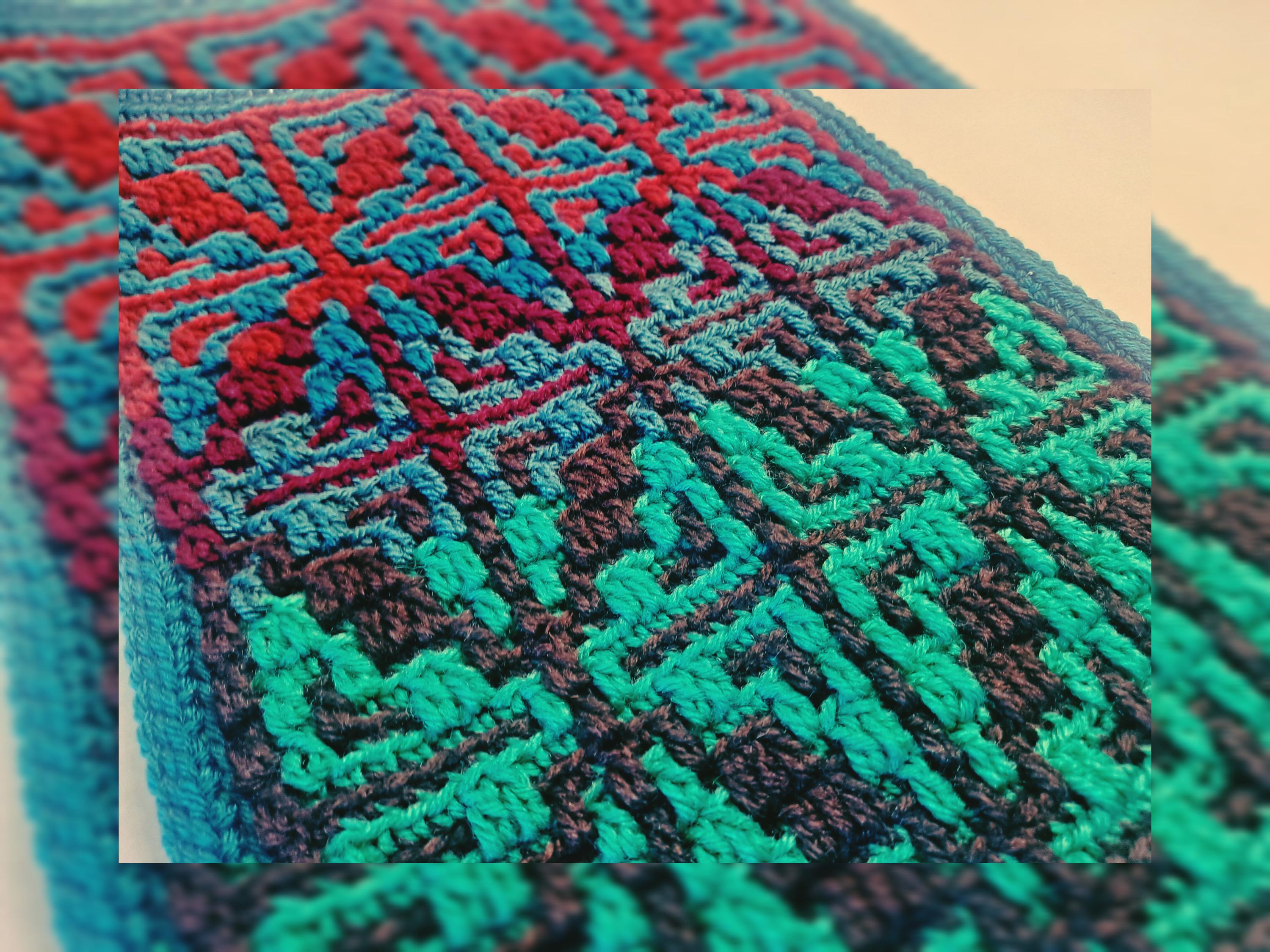 Mosaic Crochet Pattern # 71 - Chart With Written Row Repeats Multiple ...