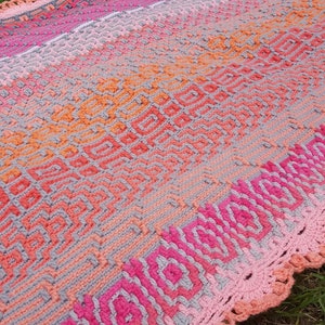 Sunset Mosaic 11 Chart BUNDLE SET - Baby Blanket/Rug Mosaic Crochet charts only