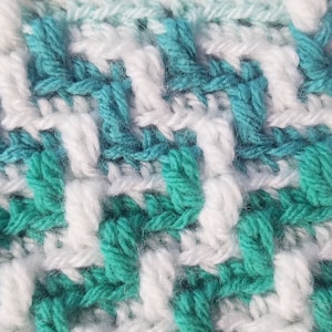 Mosaic Crochet Pattern #2 Charts with Written Row Repeats (New Flipped Design included)