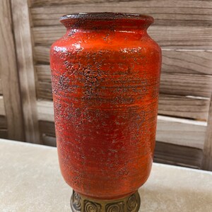 Bitossi vase Aldo Londi orange FREE SHIPPING image 4