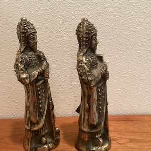 Brass warrior statues Asian FREE SHIPPING