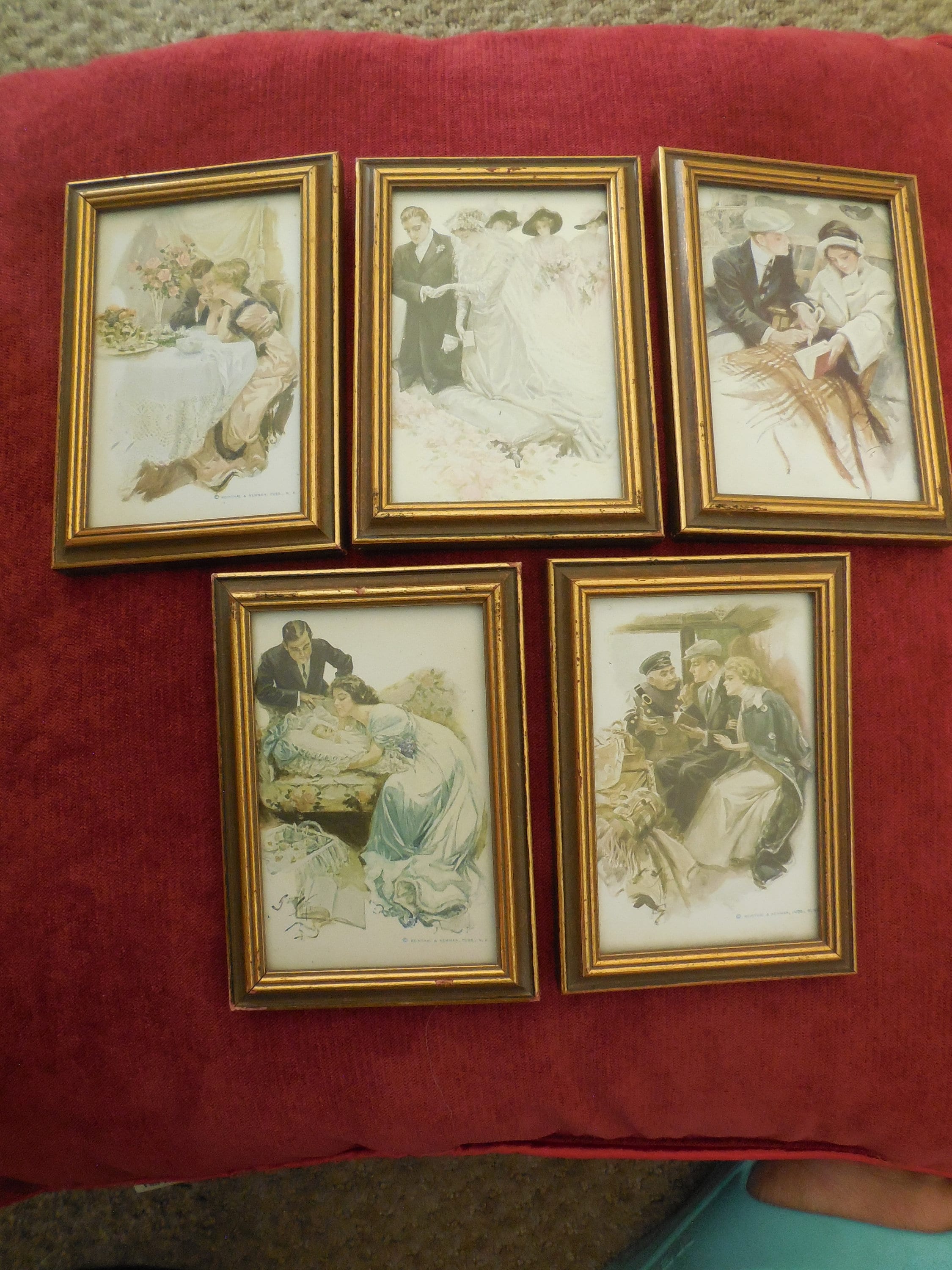 Five Framed Romantic Pictures | Etsy