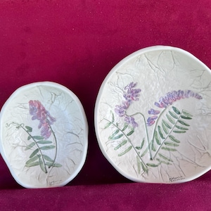 Mill Brook Kilns Blue Vetch pottery Catherine Beliveau FREE SHIPPING