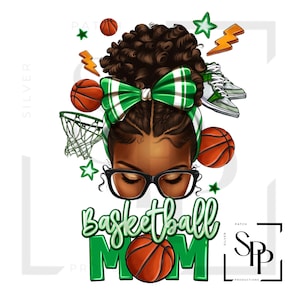 UV-DTF-sticker basketbal moeder mooie zwarte vrouw klaar om aan te brengen permanente zelfklevende sticker bekers telefoonhoesjes bril auto's elk plat oppervlak