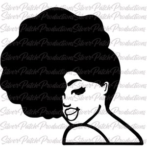 Afro Decal Mooie Zwarte Vrouw Permanente Vinyl Decal Car Window Laptop Glazen Tuimelaar Mok