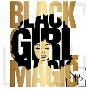 UV DTF-sticker African American Black Girl Magic Klaar om permanente lijmcups aan te brengen Telefoonhoesjes Brillen Auto's