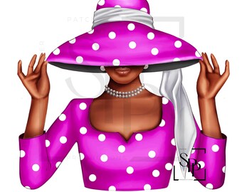 UV DTF Schöne schwarze Frau Sorta Beere Polka Dot Lady bereit, permanent klebende Aufkleber Tassen Telefon Gläser Autos Journals Becher gelten