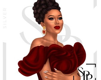 UV DTF Decal African American Beautiful Woman Elegant Diva Print Ready to Apply Permanent Adhesive Cups Phone Cases Glasses Cars