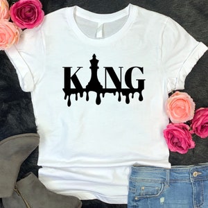 Dripping King Chess Crown HTV Iron On Transfer