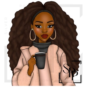 UV DTF sticker herfst is in de lucht mooie zwarte vrouw herfst trui print klaar voor het aanbrengen van permanente zelfklevende cups telefoon hoesjes glazen auto's