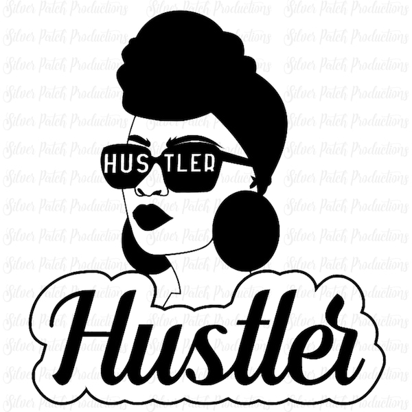 Headwrap Hustler African American Woman Permanent Vinyl Decal Car Window Laptop Glass Tumbler Mug