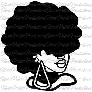 Decal Mooie Zwarte Afro Vrouw Permanente Vinyl Decal Car Window Laptop Glazen Tuimelaar Mok