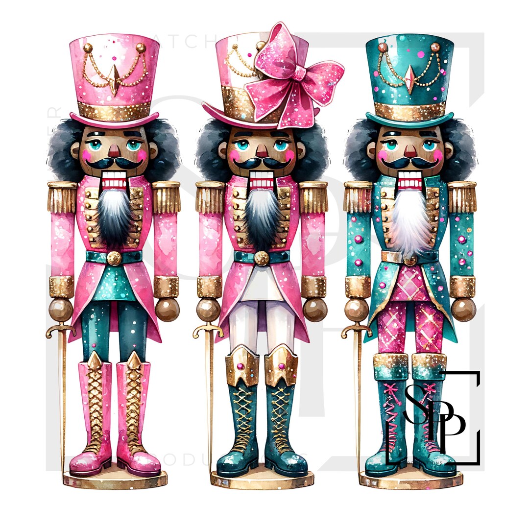 UV DTF Black Men Nutcracker Trio Print Ready to Apply Permanent ...