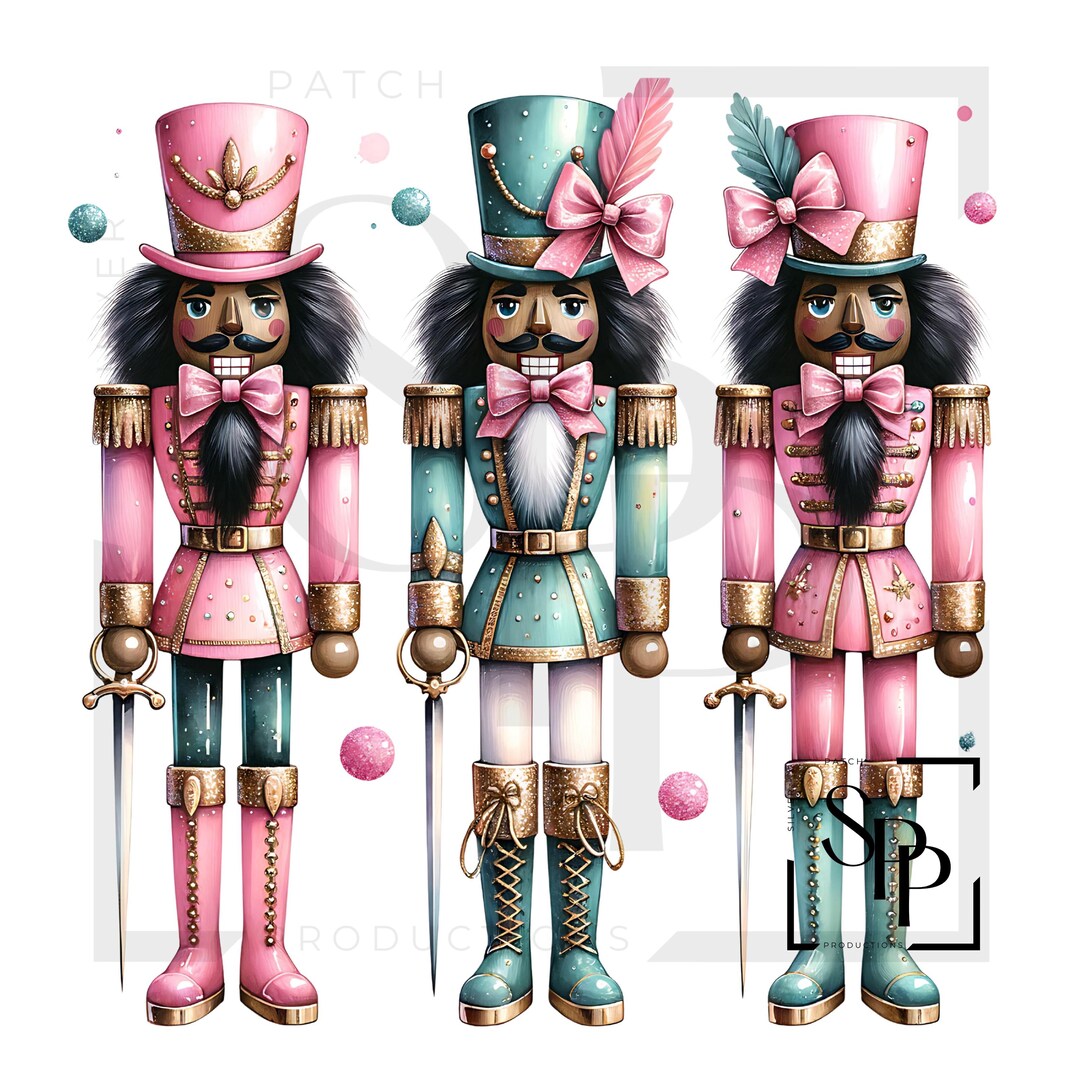 UV DTF Black Men Nutcracker Trio Set 2 Print Ready to Apply Permanent ...
