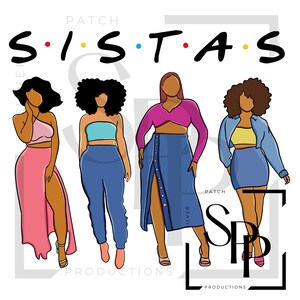 UV DTF Mooie vrouwen van kleur Sistas Print Klaar om permanente zelfklevende sticker aan te brengen Cups Telefoonhoesjes Brillen Auto's