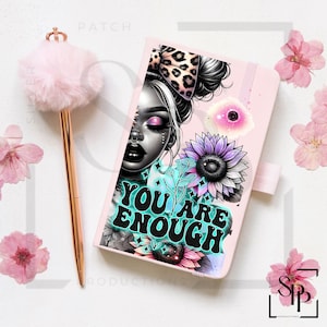 UV-DTF Afro-Amerikaans Beautiful You Are Enough A5-formaat Print klaar om aan te brengen Permanente zelfklevende sticker Cups Auto's Boekomslagen