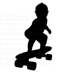 Baby On Board Skateboard Permanent Vinyl Decal Car Window Laptop Glass Tumbler Mug