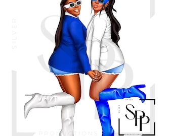UV DTF Decal Sorority Sistas Blue And White Ready to Apply Permanent Adhesive Decal Cups Phone Cases Glasses Cars Any Flat Surface