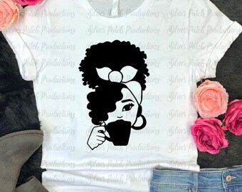 Sipping Cutie Headwrap Cutie HTV Eisen auf Transfer