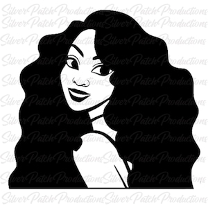 Latina Woman Princes Permanent Vinyl Decal Car Window Laptop Glass Tumbler Mug