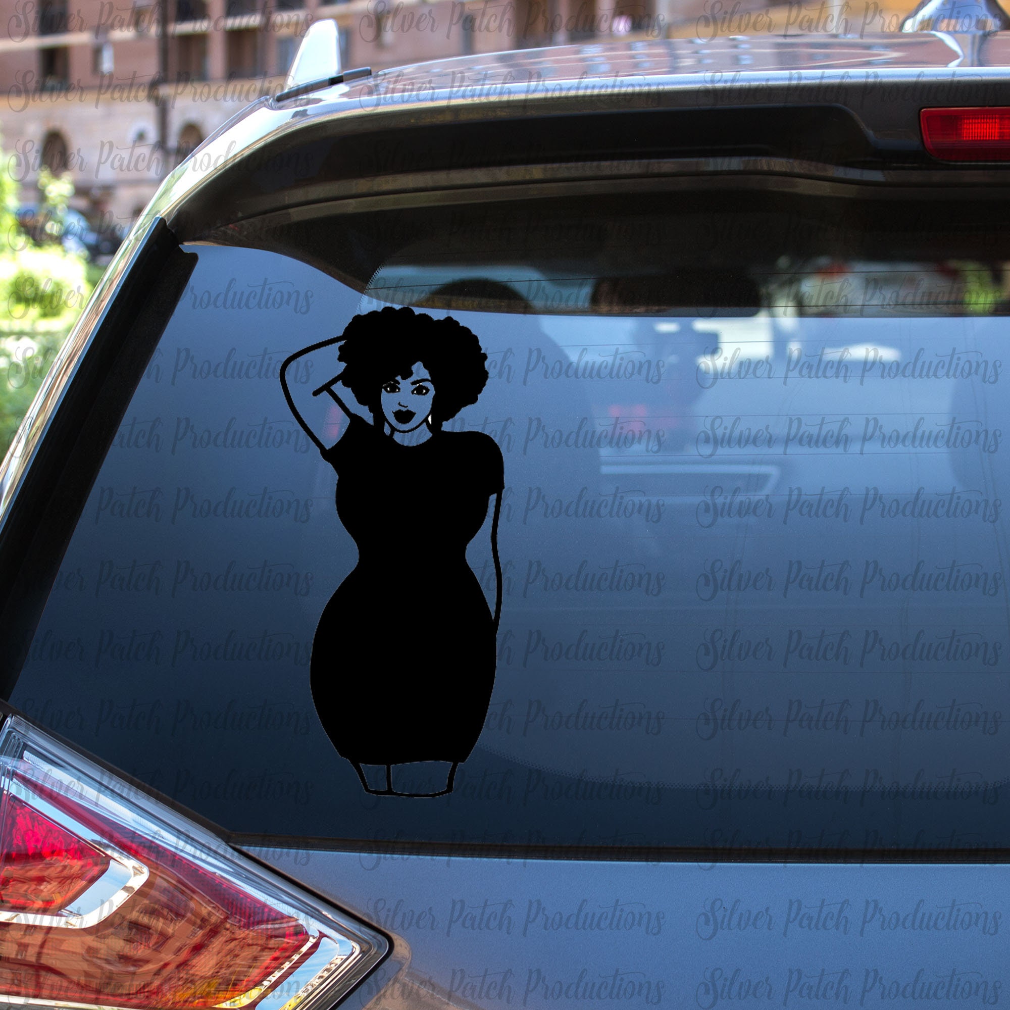 Curvy and Curly Permanent Vinyl Decal Car Window Laptop Glass | Etsy