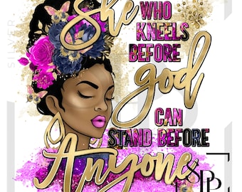 UV DTF Decals African American Beautiful Woman Religious Purple Print Ready to Apply Permanent Adhesive Cups Phone Cases Glasses Cars