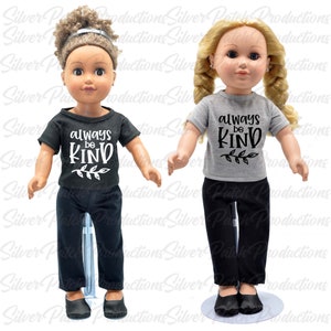 18&quot; Doll Iron On Decal Always Be Kind