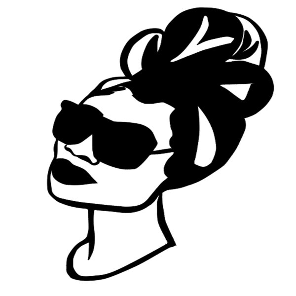 Head Wrap Shades Diva Permanent Vinyl Decal Car Window Laptop Glass Tumbler Mug