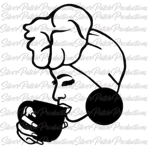 Headwrap Sipping Tea African American Woman Permanent Vinyl Decal Car Window Laptop Glass Tumbler Mug