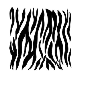 Zebra Print Permanent Vinyl Decal Car Window Laptop Glass Tumbler Mug