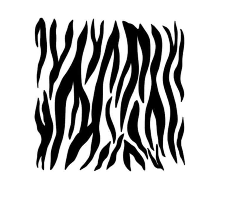 Zebra Print Permanent Vinyl Decal Car Window Laptop Glass Etsy