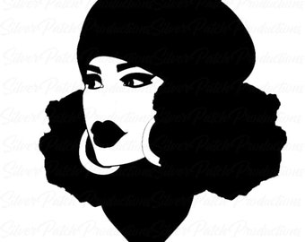 Afro Black Woman Permanent Vinyl Decal Car Window Laptop Glass Tumbler Mug