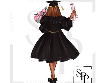 UV DTF Decal Graduation Cap Gown Flowers Diploma DS Ready to Apply Permanent Adhesive Decal Cups Phone Cases Glasses Cars Any Flat Surface