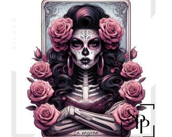 UV DTF La Enojona Tarot Card Style Print Ready to Apply Permanent Adhesive Sticker Cups Phone Cases Glasses Cars
