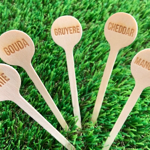 Custom Cheese Marker Food Tag Stake Markers Wine Tasting Etsy