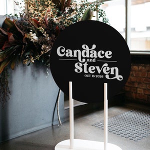 Sign Stand Welcome 5'x3' Black Signage Stand Wedding Sign Stand