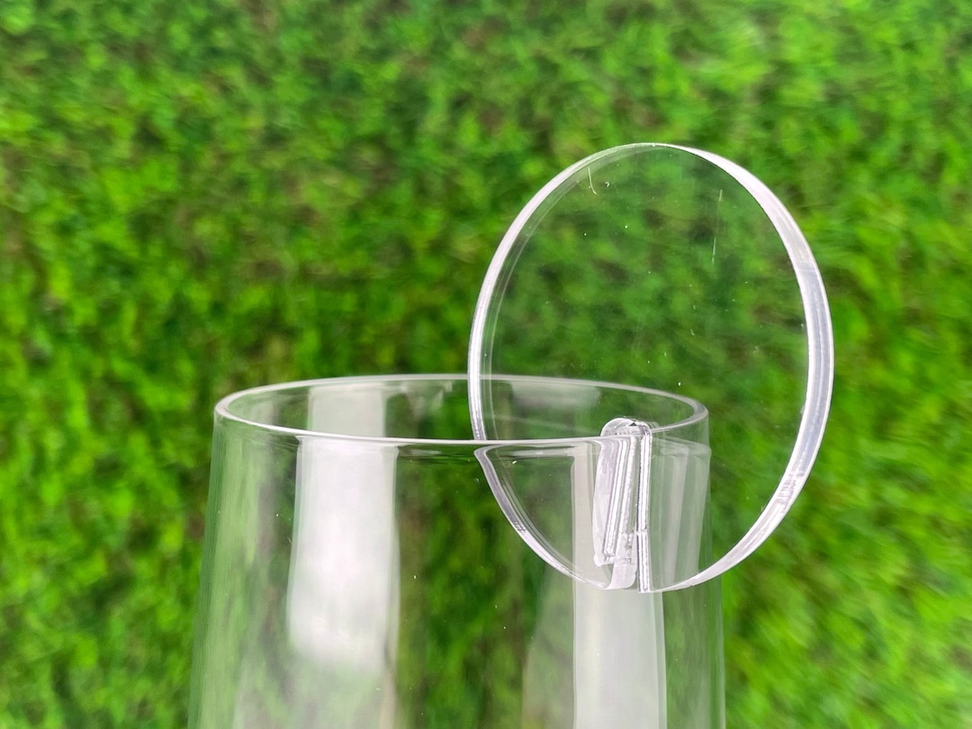 BLANK Escort Card Rounds, CLEAR Acrylic Drink Name Tag Rounds, Stemless ...