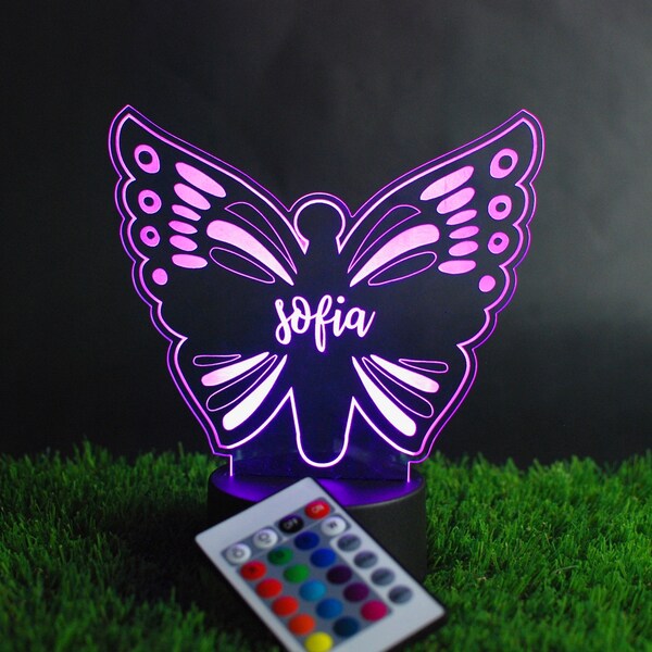 Butterfly Plug in Night Light Etsy
