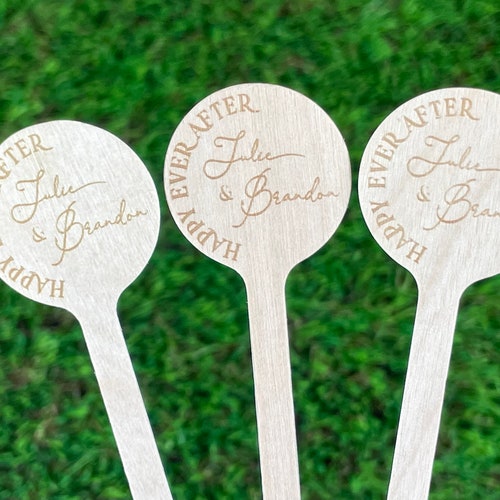 Dog Stir Stick for Wedding Dog Drink Stirrer Dog Signature Etsy