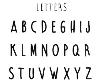 2" Acrylic Cake Charm Alphabet Letters - Sprinkle Sans