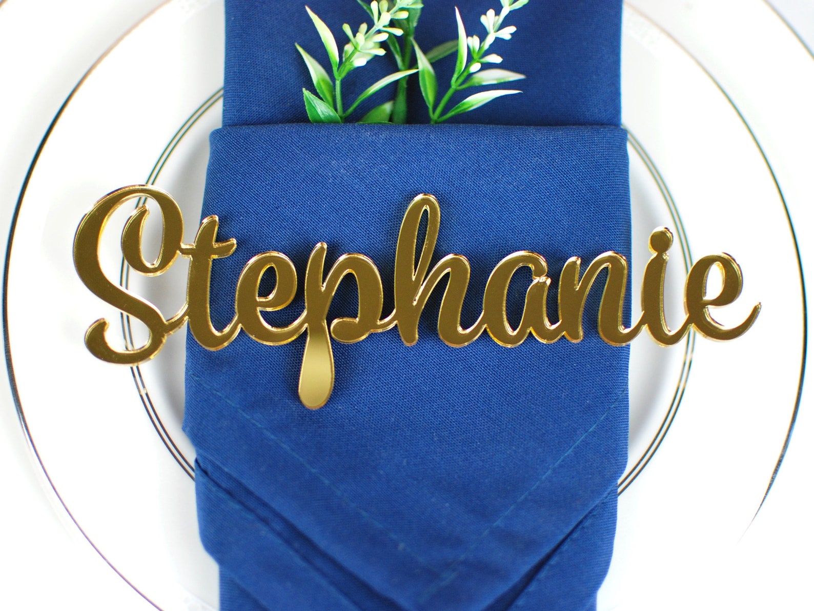 Laser Cut Acrylic Names Wedding Place Cards Etsy