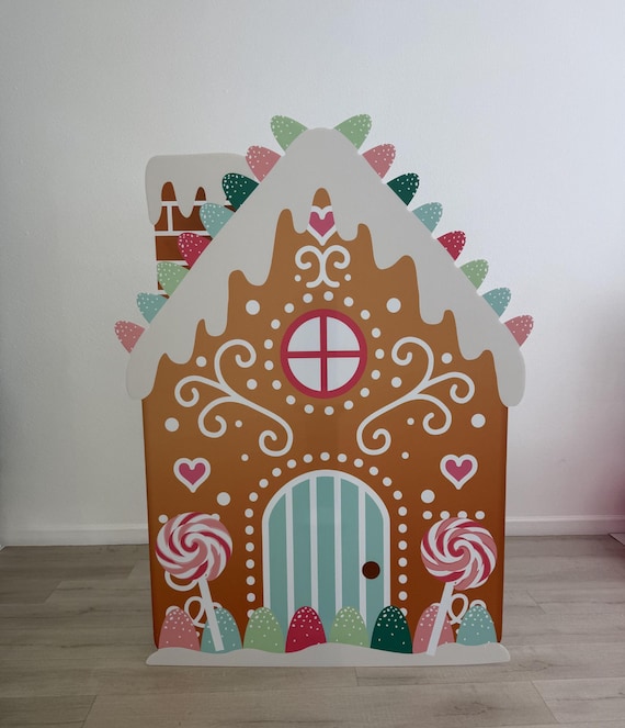 Gingerbread House Christmas, Coroplast Cut Out, Gingerbread Cutout