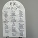 Marble Acrylic Seating Chart Sign, Rectangle Square Top 36 Inches Tall ...