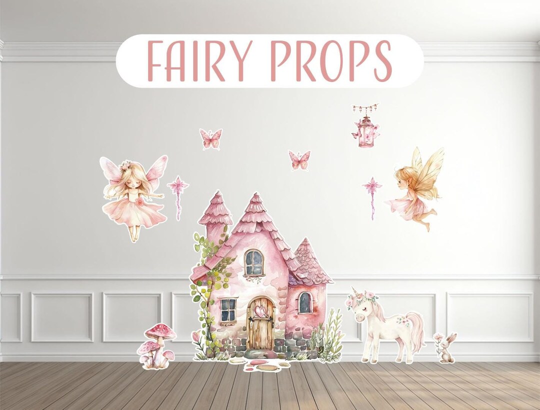 Large Fairy Props, Birthday Party Cutouts, Professionally Printed on ...